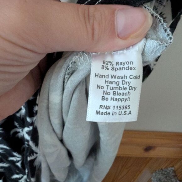 Fighting Eel Palm Tree Beach Coverup Vacation Dress Size Small - Picture 4 of 7